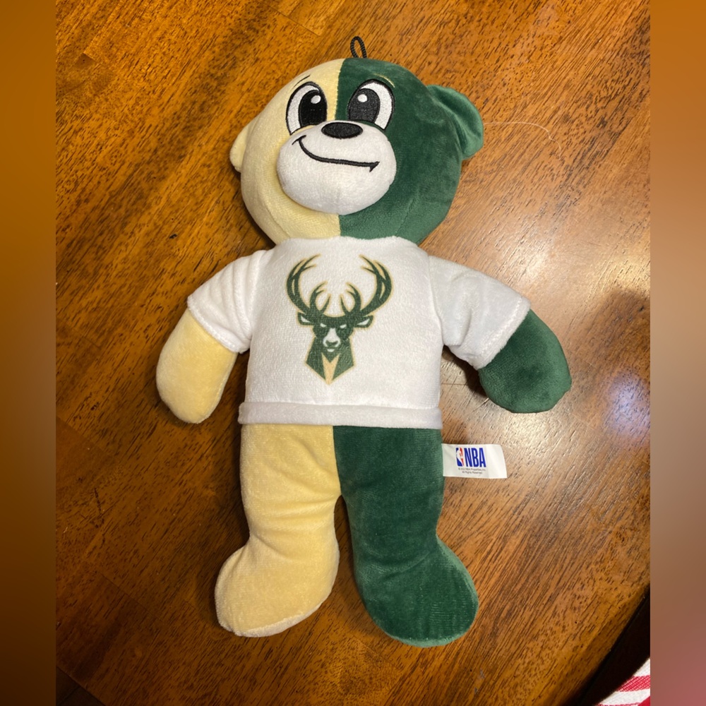 NBA Milwaukee Bucks plush 14 inch bear ￼ perfect for the Milwaukee fan